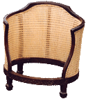 Double sided rattan chair restoration. Cane chair restoration Scotland - Sara Trist.